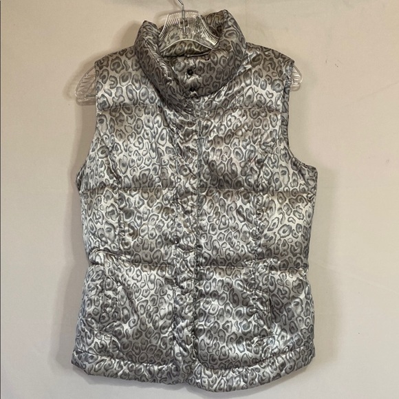 Charter Club Jackets & Blazers - Leopard Print Puffer Vest
